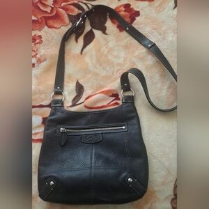 Coach Black Leather Crossbody Bag